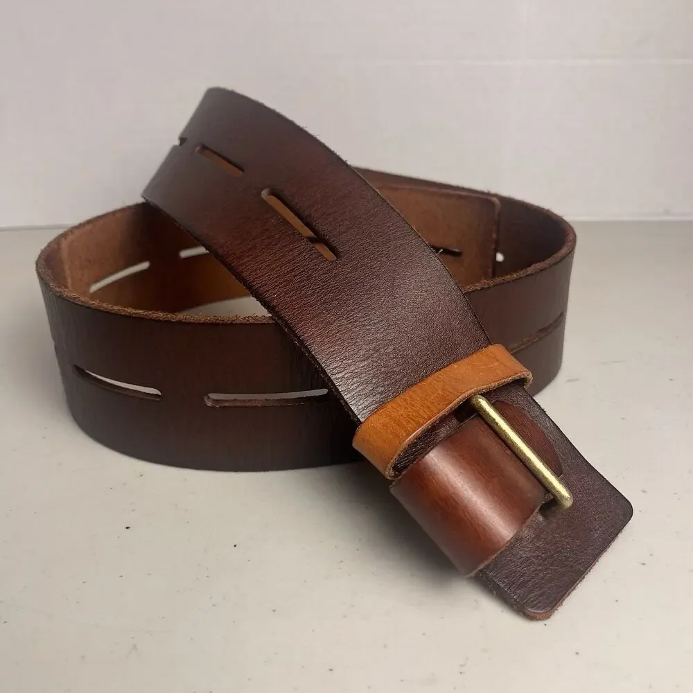 CAbi Here or There Leather Belt Brown 2